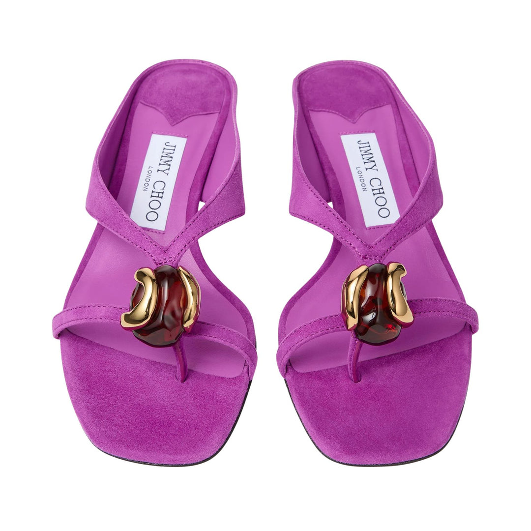 Emeri Stone Sandal in Violet Orchid