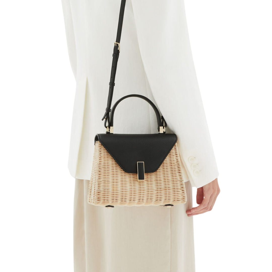 Iside Wicker Top Handle Bag