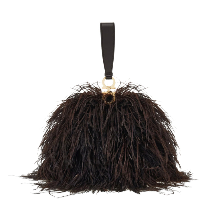 Feather Mini Bag in Testa di Moro