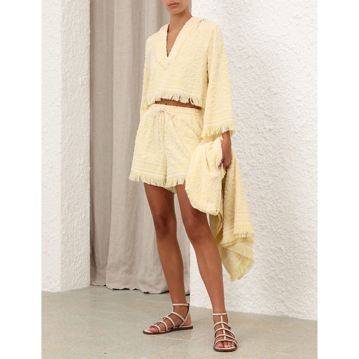 Coco Towelling Hooded Top