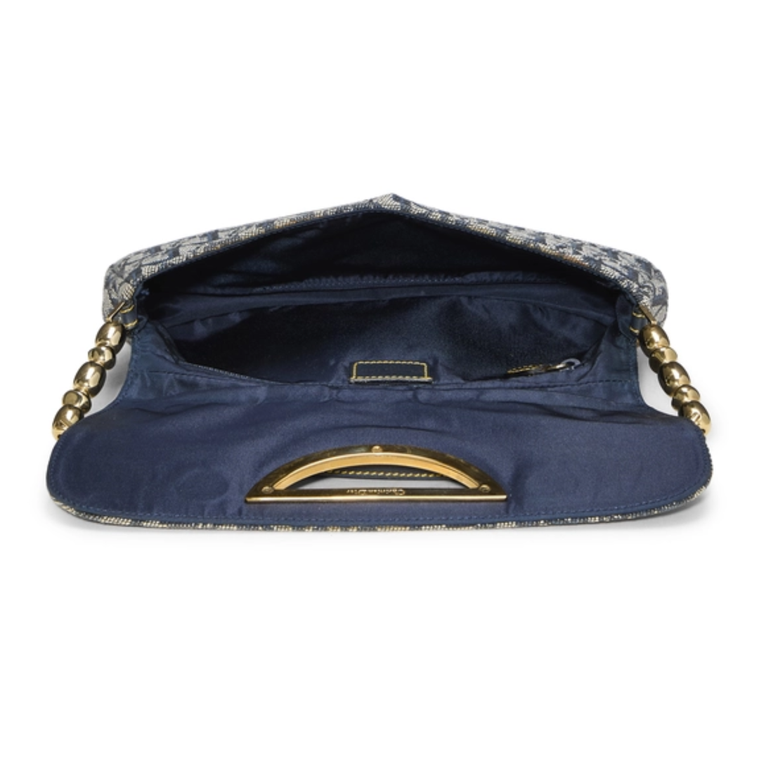 Dior Navy Trotter Malice Pearl Shoulder