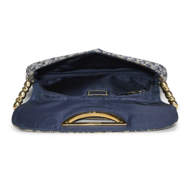 Dior Navy Trotter Malice Pearl Shoulder