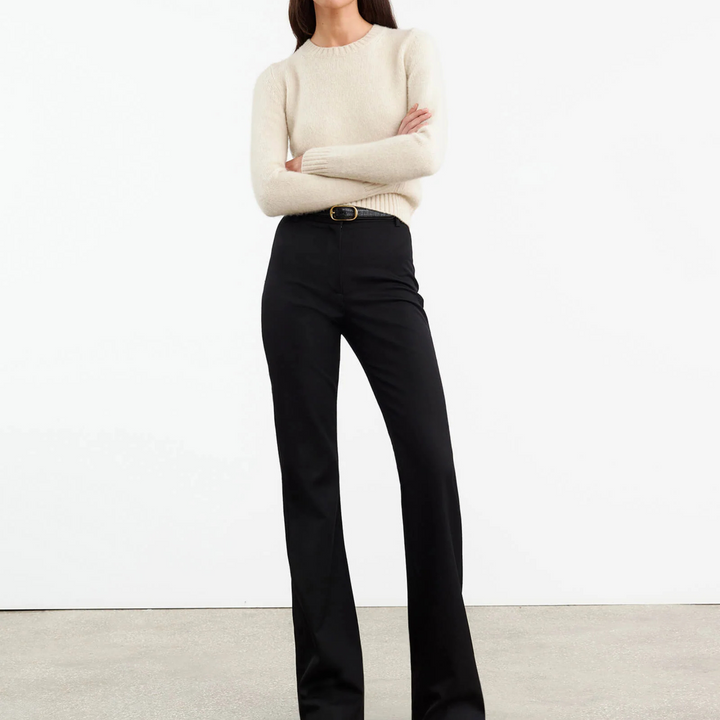 GWENDOLYN SWEATER in LIGHT OAT MELANGE
