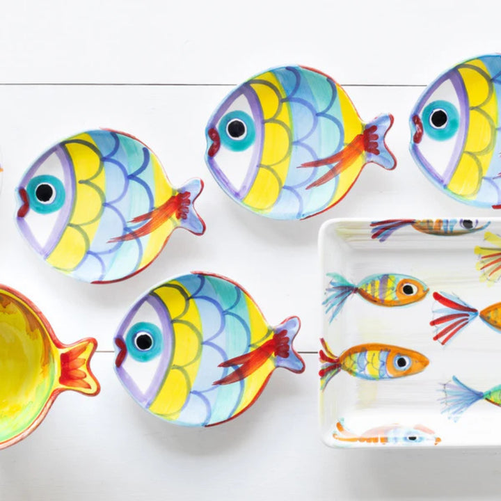Figural Fish Canape Plate