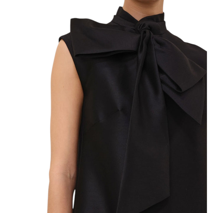 Hypnotic Bow Mini Dress in Black