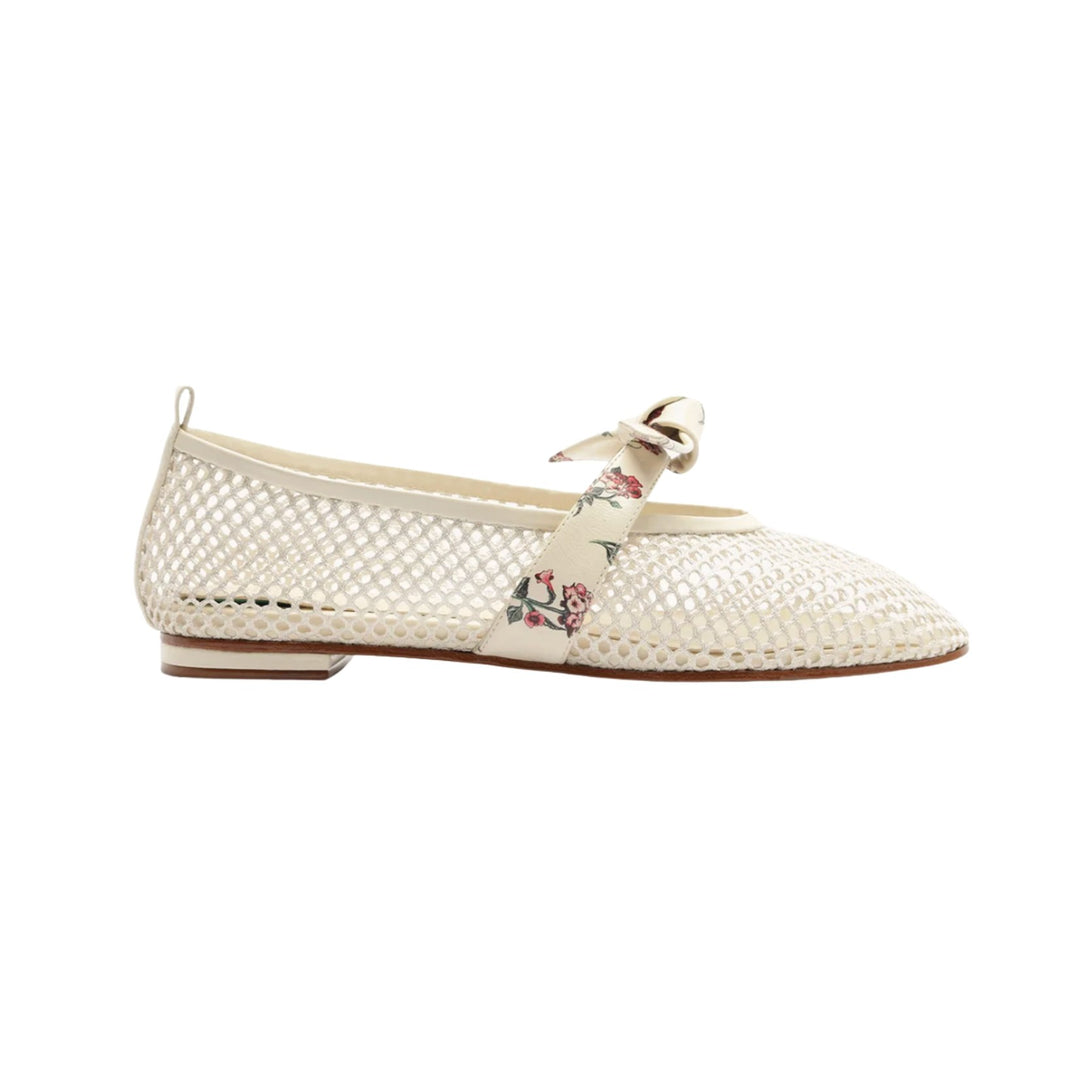 Clarita Ballerina Mesh Flat in Quebrada