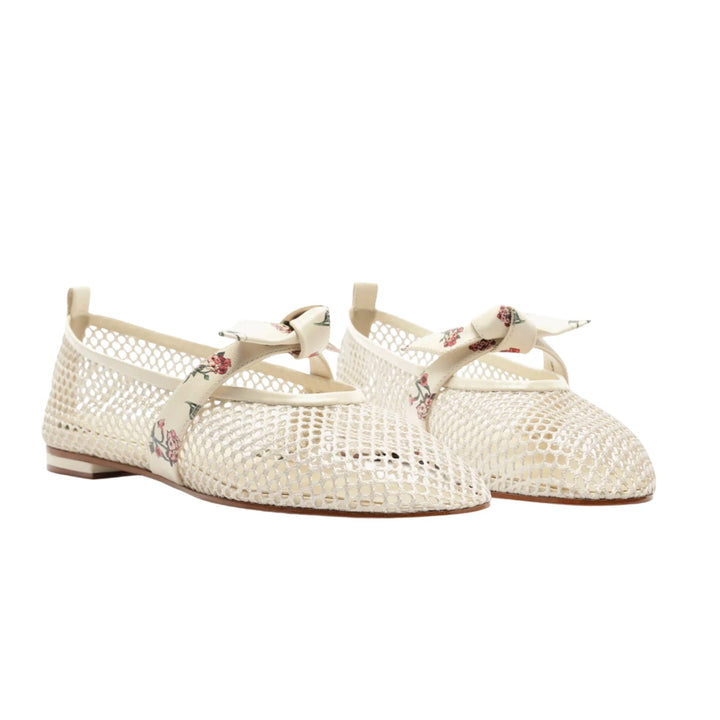 Clarita Ballerina Mesh Flat in Quebrada