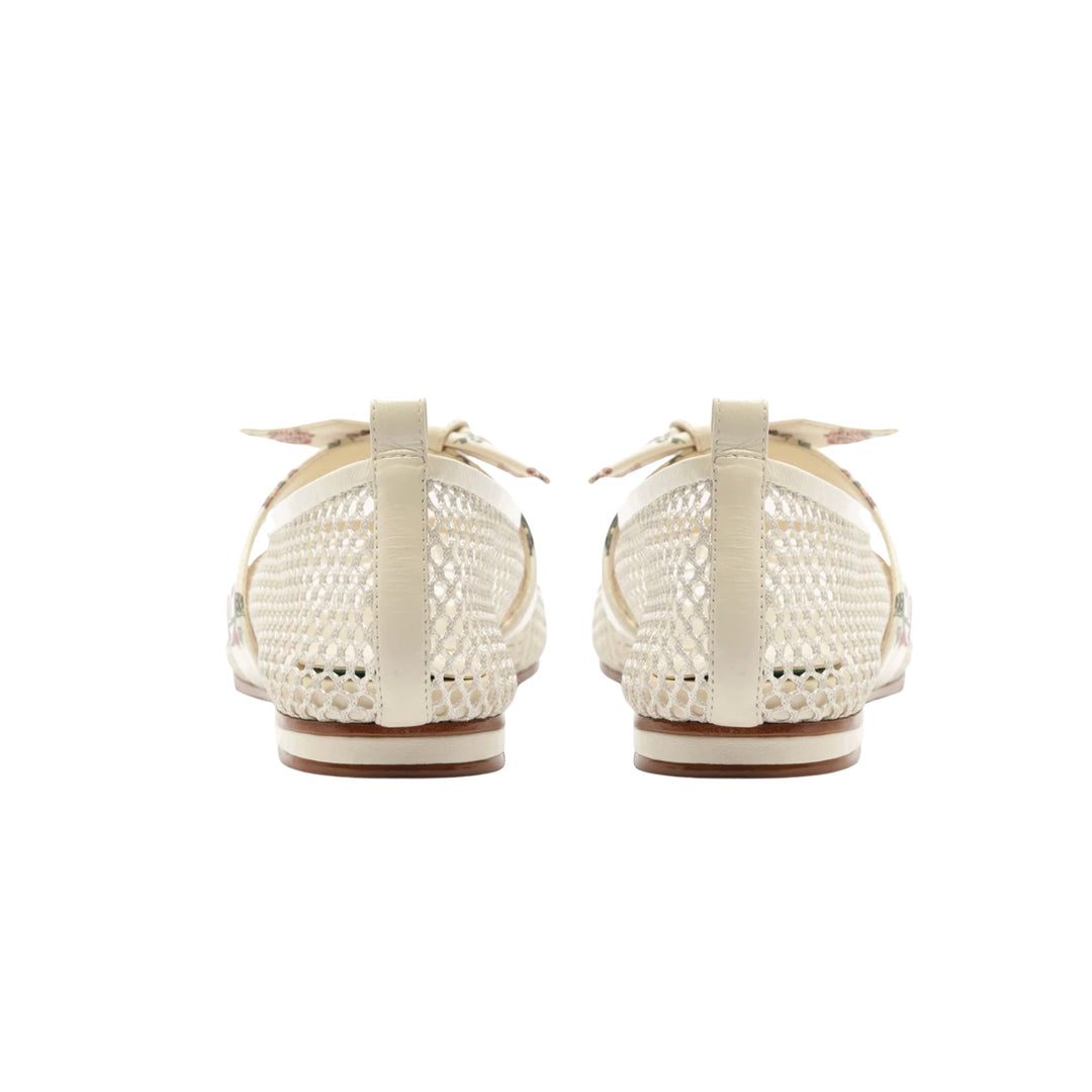 Clarita Ballerina Mesh Flat in Quebrada