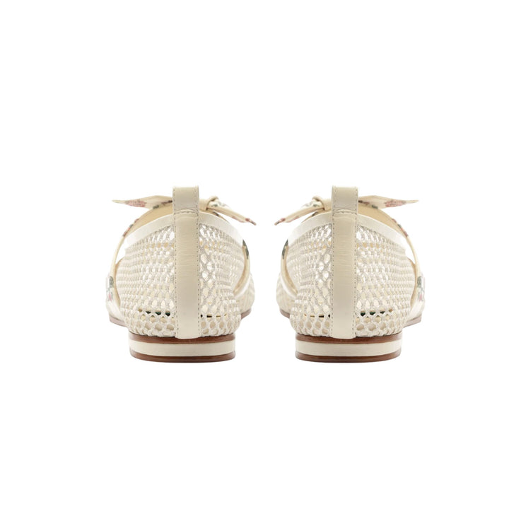 Clarita Ballerina Mesh Flat in Quebrada