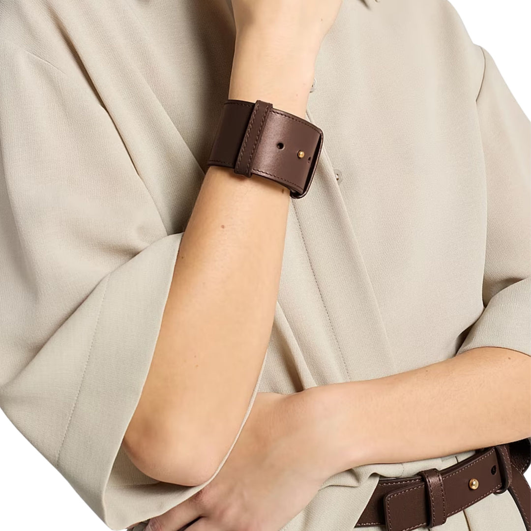 Collar Stud Bracelet in Espresso