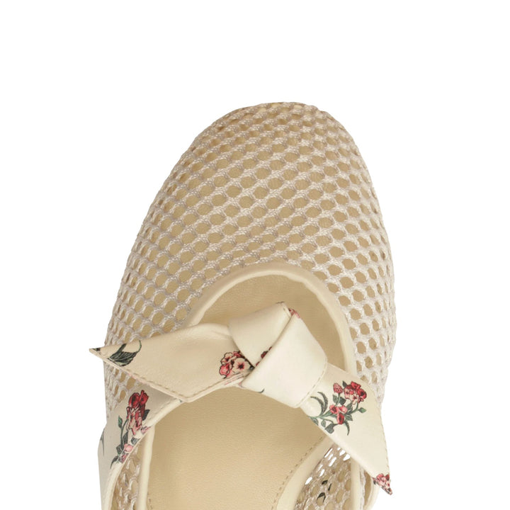 Clarita Ballerina Mesh Flat in Quebrada