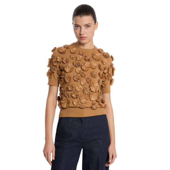 Floral Embroidered Shell