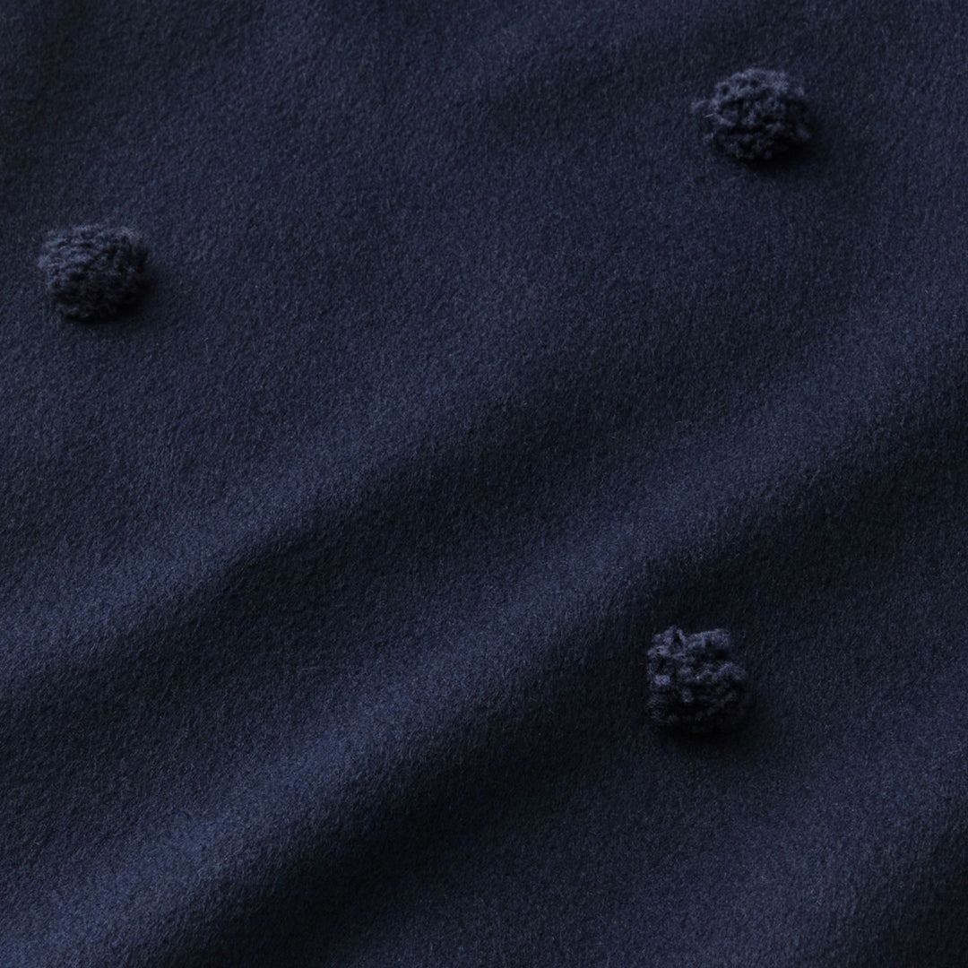 Wool-Cashmere Embellished Polka Dot Skirt