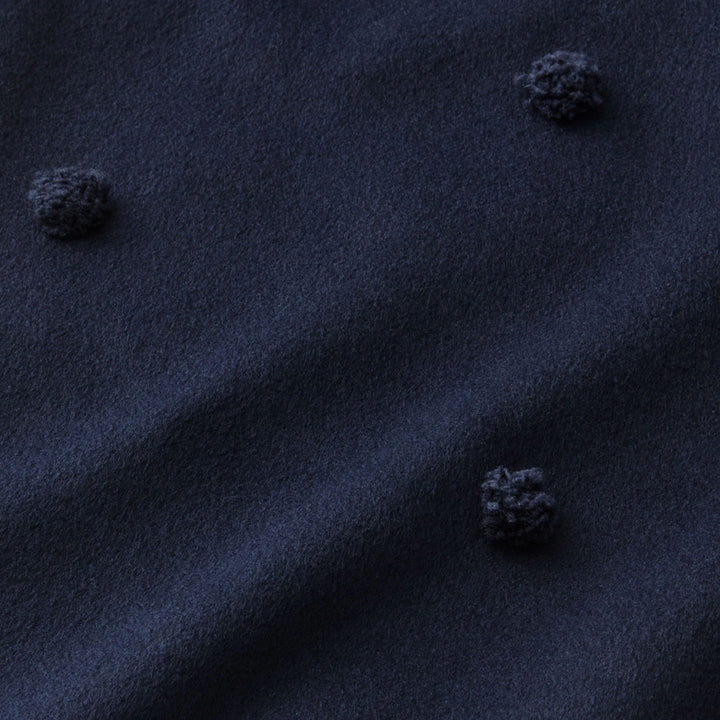 Wool-Cashmere Embellished Polka Dot Skirt