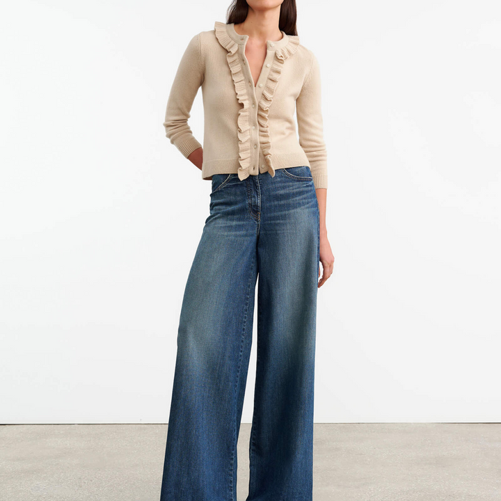 NEAVE CASHMERE CARDIGAN - Taupe