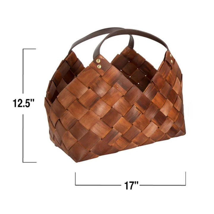 Large Woven Basket with Handles
