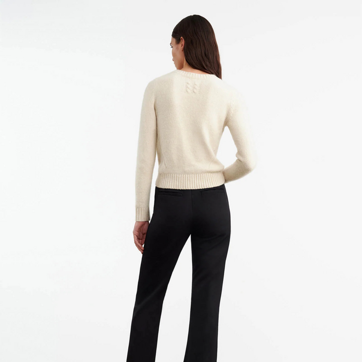 GWENDOLYN SWEATER in LIGHT OAT MELANGE