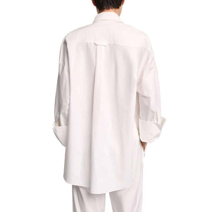 Poplin Power Blouse - Pure White