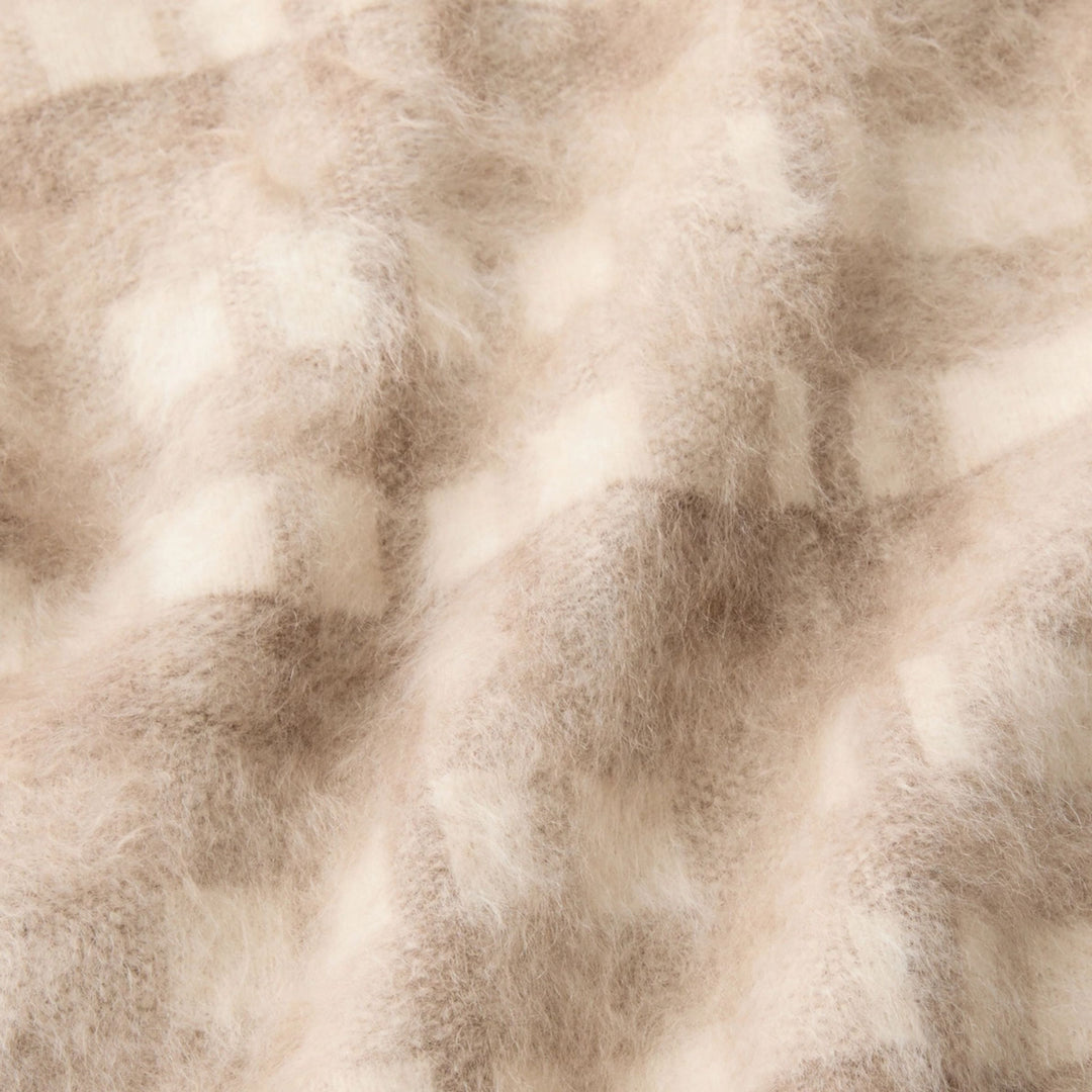 Glen Plaid Jacquard Brushed Cashmere Scarf