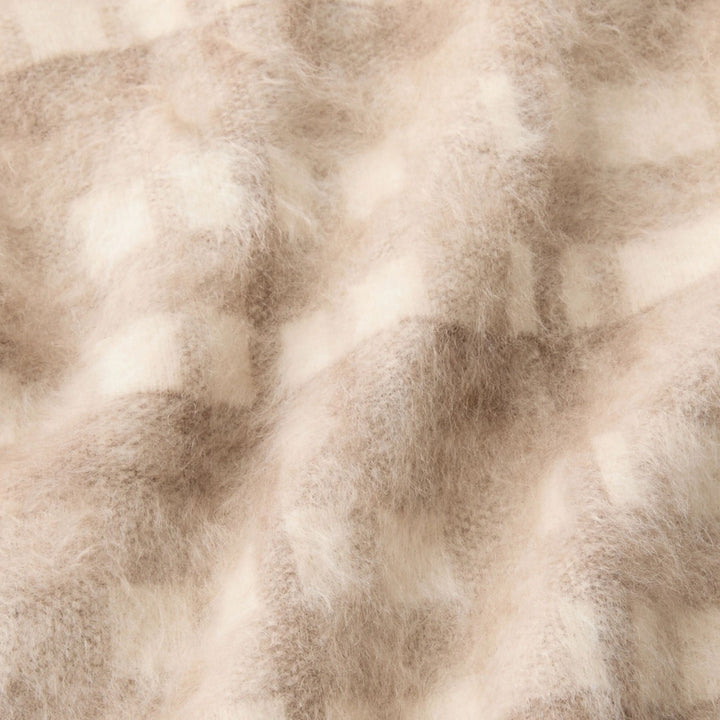 Glen Plaid Jacquard Brushed Cashmere Scarf