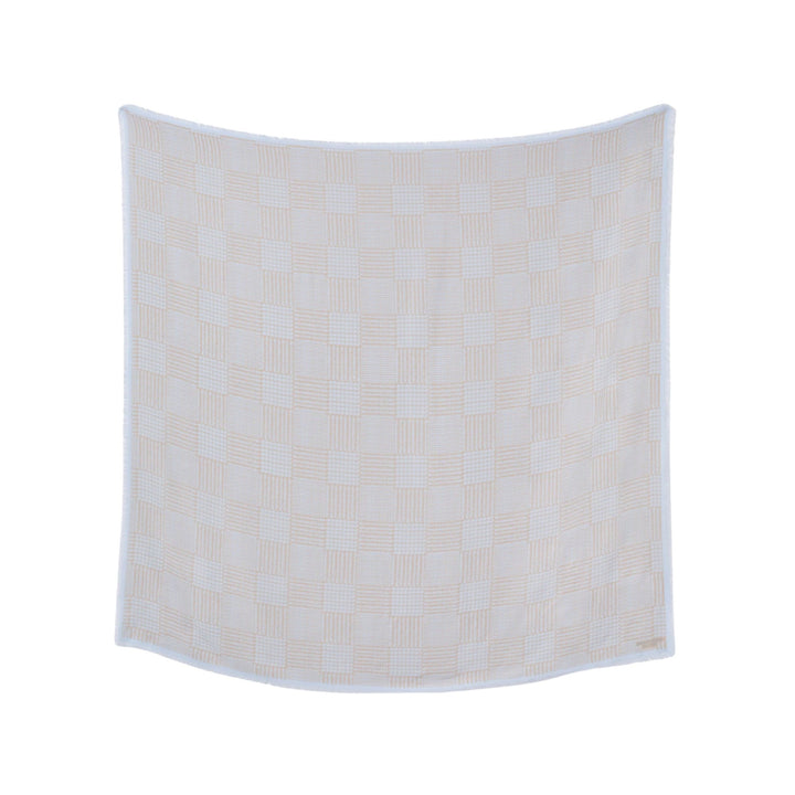 Glen Plaid Print Cashmere-Silk Scarf