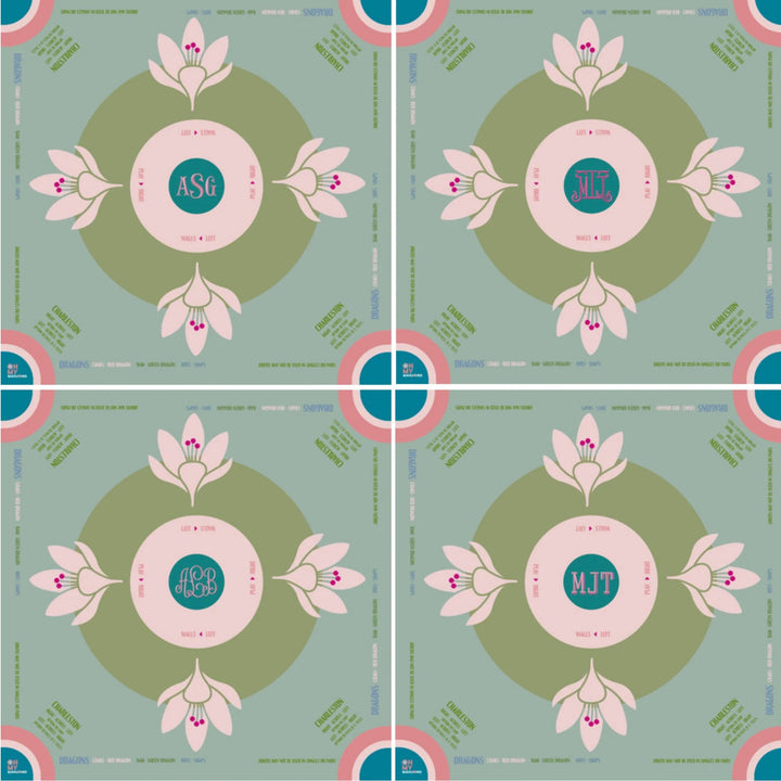 Sage Lotus Mahjong Mat
