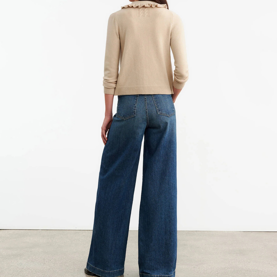 NEAVE CASHMERE CARDIGAN - Taupe