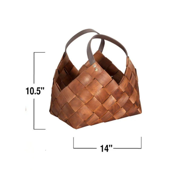 Medium Woven Basket with Handles