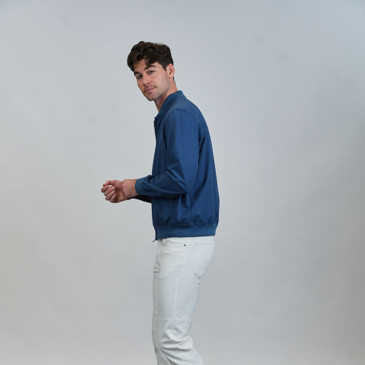 Perforated Microfiber Bomber - Avio