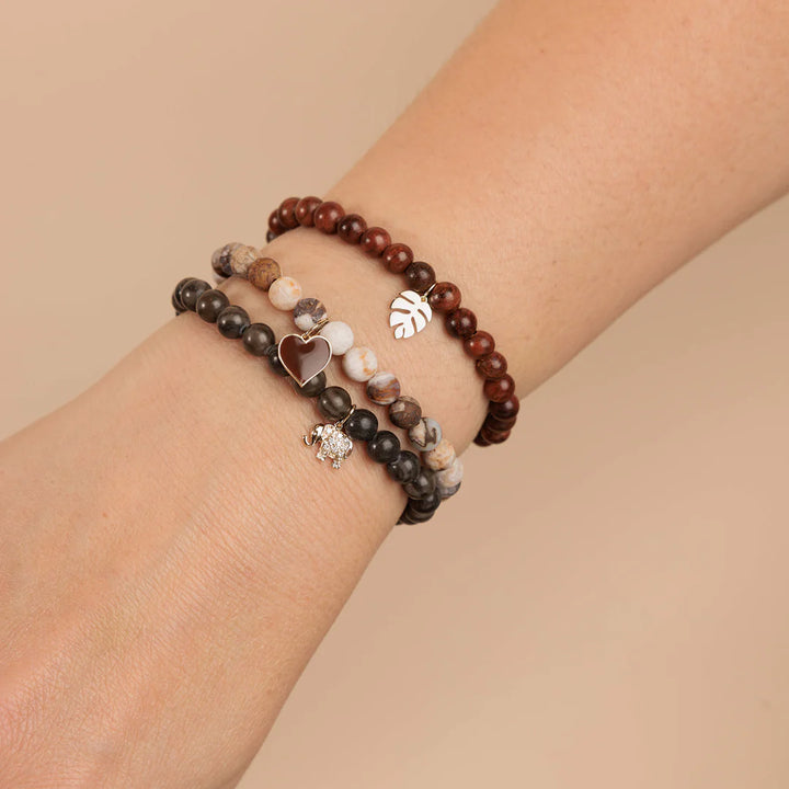 Elephant Family Charm Bracelet