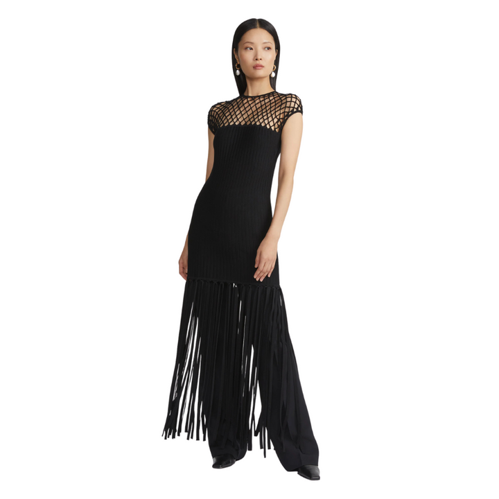 Hand Macrame & Knotted Fringe Tunic
