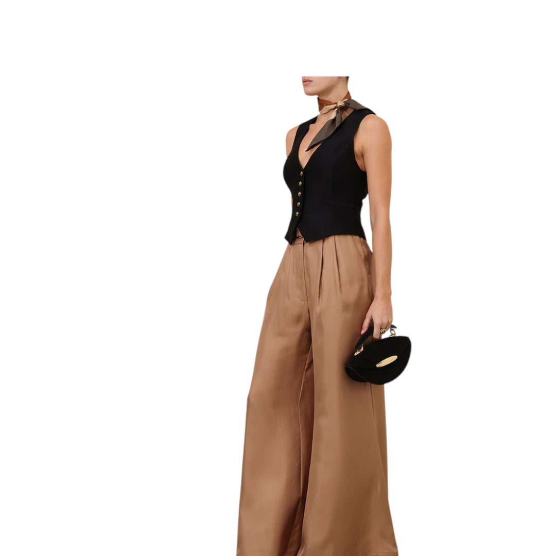 Wide Leg Pant in Biscuit