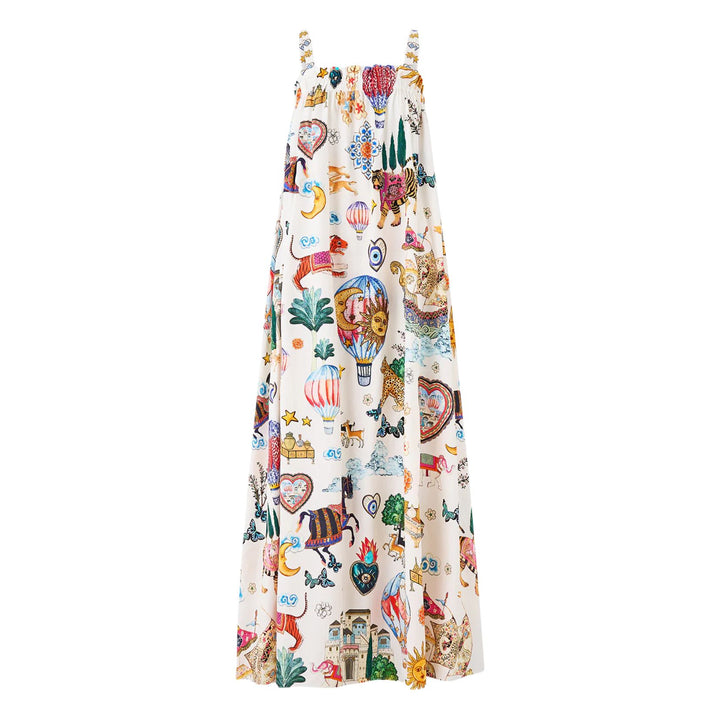 Wide Strap Sundress in Kapadokya kitsch