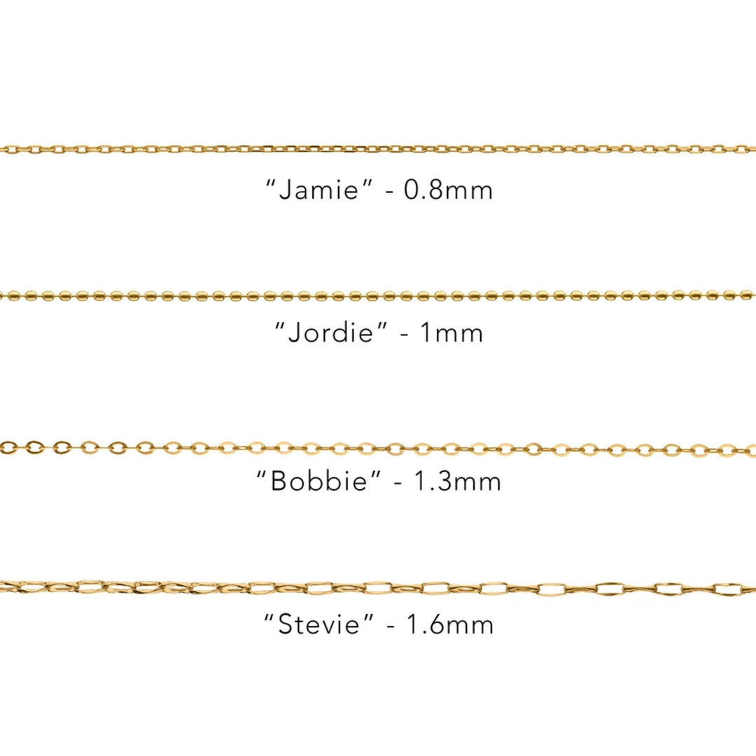 "Jamie" 17" Delicate Diamond Cut Chain