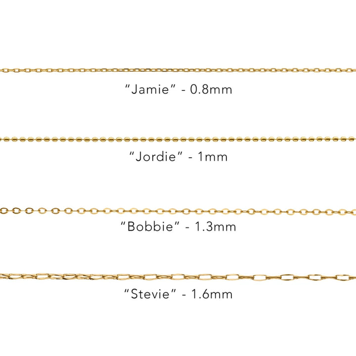 "Jamie" 17" Delicate Diamond Cut Chain