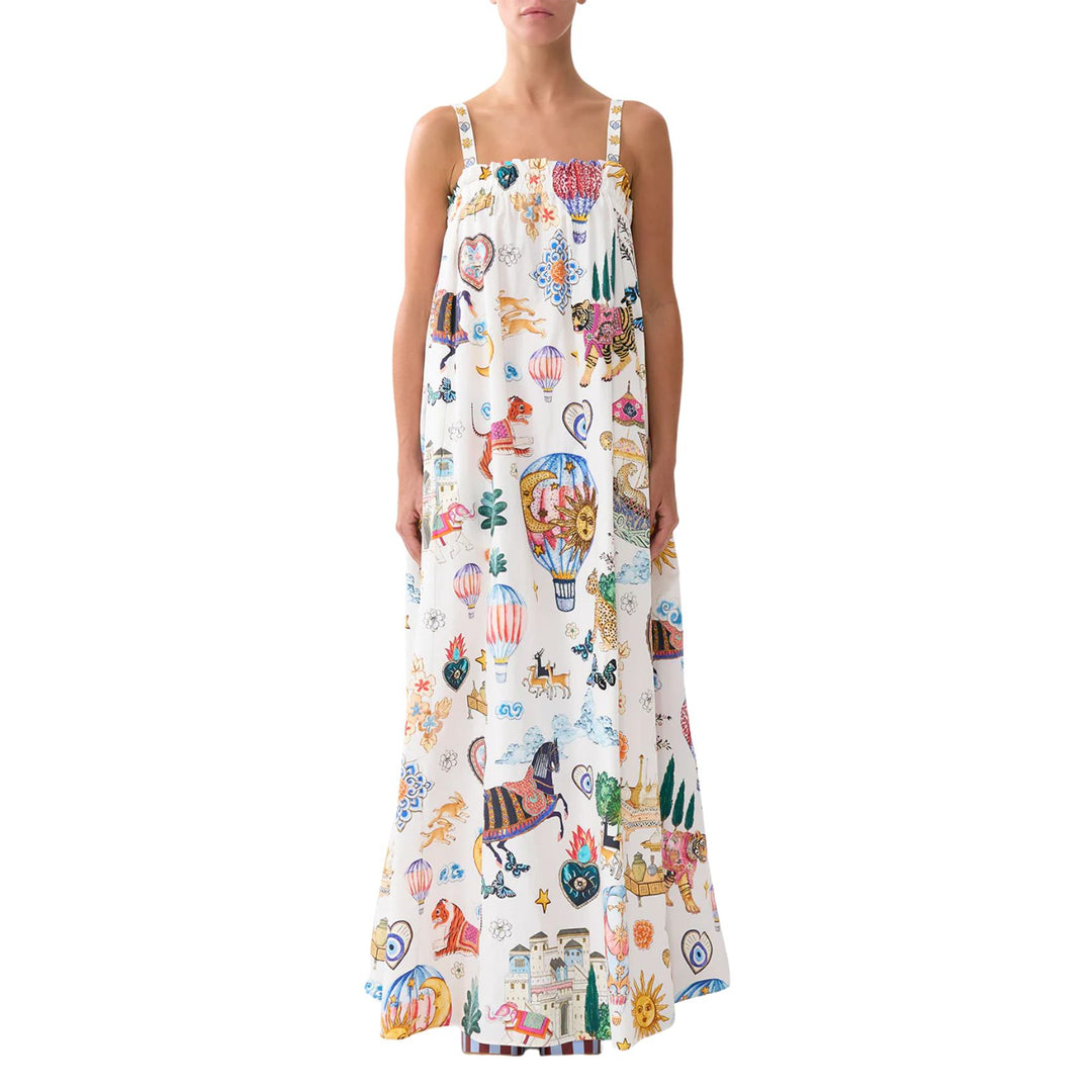 Wide Strap Sundress in Kapadokya kitsch