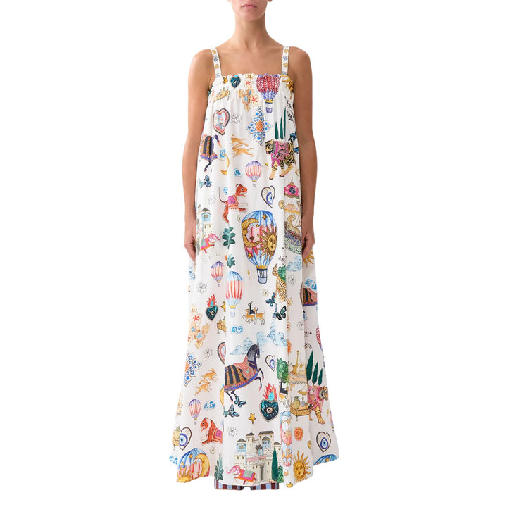 Wide Strap Sundress in Kapadokya kitsch