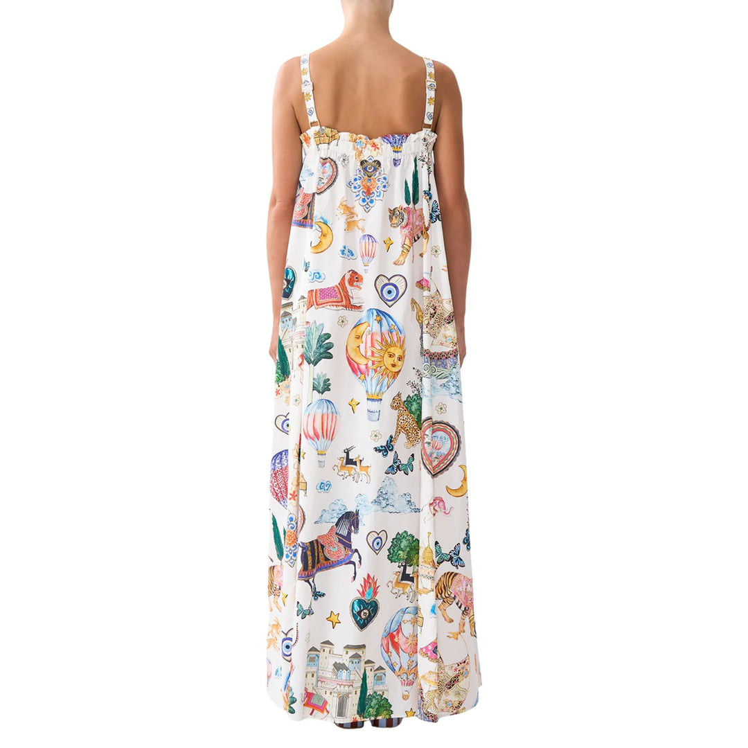 Wide Strap Sundress in Kapadokya kitsch