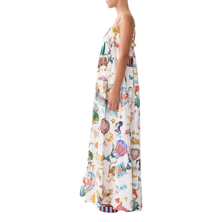 Wide Strap Sundress in Kapadokya kitsch