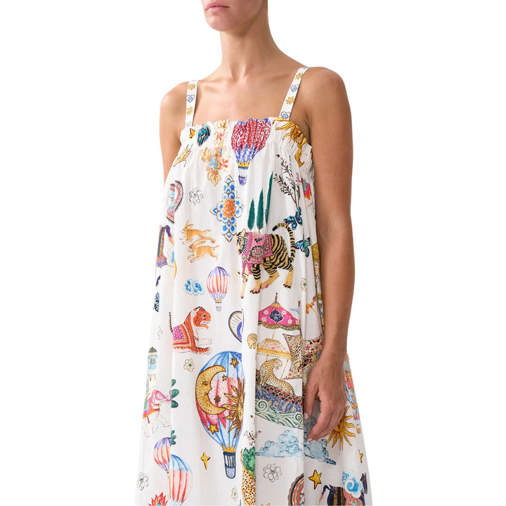 Wide Strap Sundress in Kapadokya kitsch
