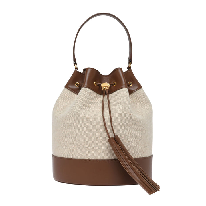 Sienna 22 Canvas and Leather Bucket Bag