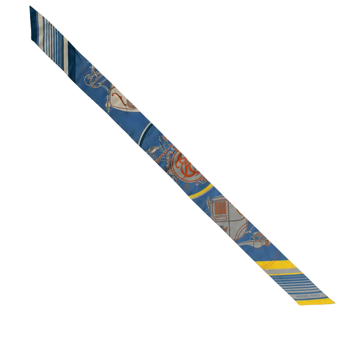 Hermès Twilly in Blue/Orange Multi