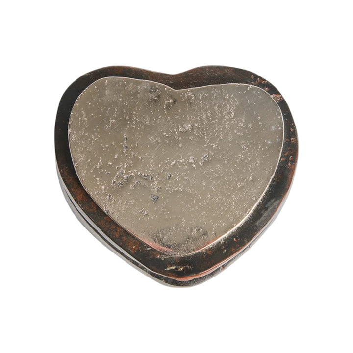 Dos Amores Heart Box with Leather Insert