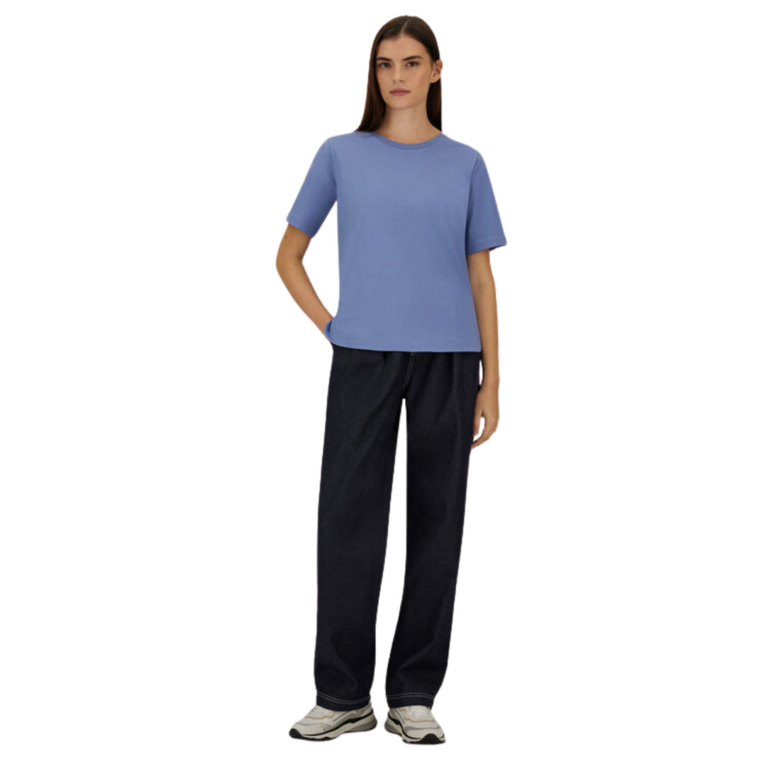 Cotton Stretch Crew Neck Short Sleeve T Shirt