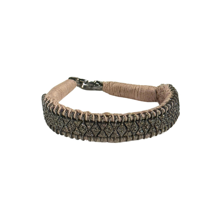 Silk Woven with Diamonds Bracelet