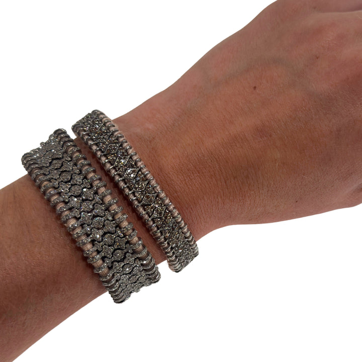 Silk Woven with Diamonds Bracelet