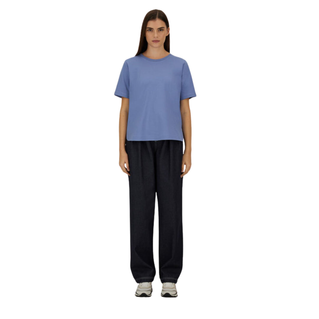 Cotton Stretch Crew Neck Short Sleeve T Shirt