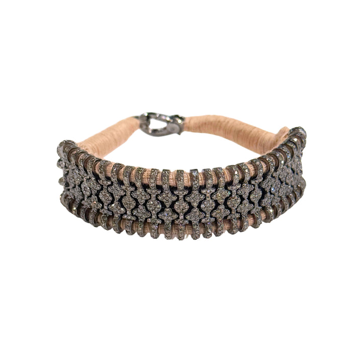 Silk Woven with Diamonds Bracelet