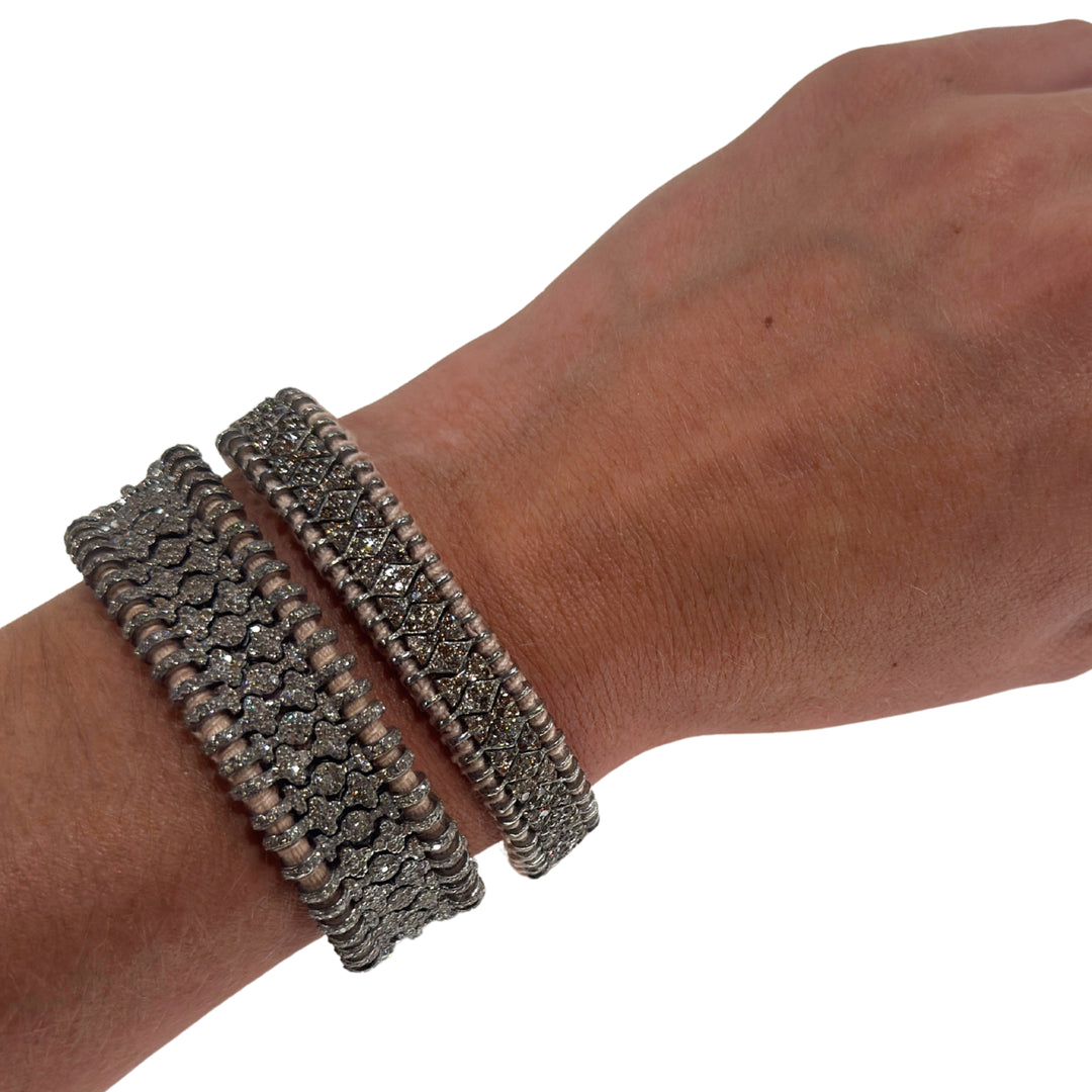 Silk Woven with Diamonds Bracelet