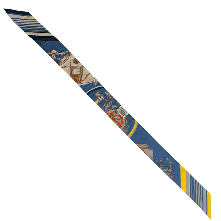Hermès Twilly in Blue/Orange Multi